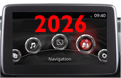 NAVIGATION KARTE FÜR MAZDA 2 3 6 CX-3 CX-5 CX-9 MX-5 2025/2026 EUROPA - NEUESTE