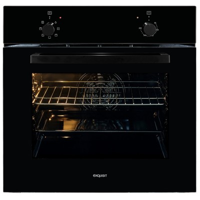EXQUISIT Einbau-Backofen EBE 255-U-020 - schwarz - A