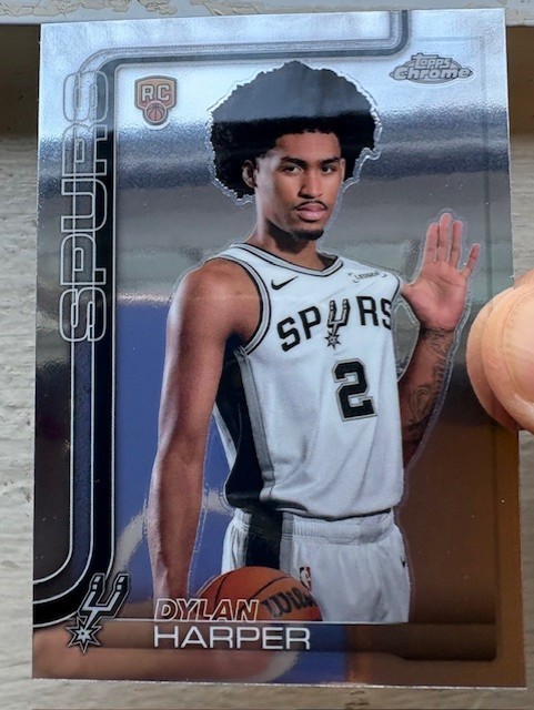 2025-26 Topps Chrome DYLAN HARPER Rookie IMAGE VARIATION SSP #252 RC SPURS