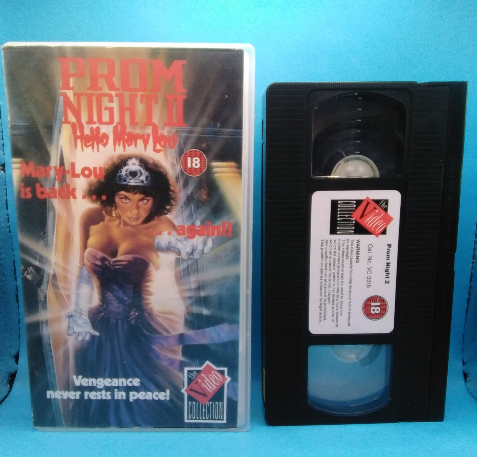 Prom Night II 2 - Hello Mary Lou - VHS Pal Video Tape - HORROR - Cert 18 Rare