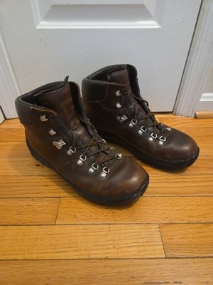 Alico Boots Leather Vibram Mens 12 M Brown Made In Italy