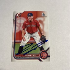 Cutter Coffey Signed Card 2022 1st Bowman Draft In Person IP Autograph Auto