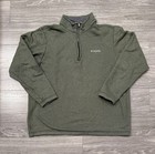 Columbia Men's Pullover Quarter Zip Sweater Sweatshirt Size XL Green — photo 1
