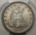 1875-S PCGS/CAC MS62 SEATED LIBERTY TWENTY CENTS
