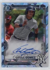 2021 Bowman Sapphire Edition Aqua Refractor 70/99 Antonio Gomez Auto 9v7