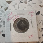 1942-D Mercury Dime 10C XF Circulated Silver 0.900 Business Strike Denver