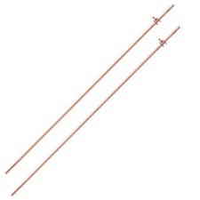 GOUNENGNAIL- 4' Grounding Rod - 3/8" Copper Ground Rod with Wire Clamp Grea...
