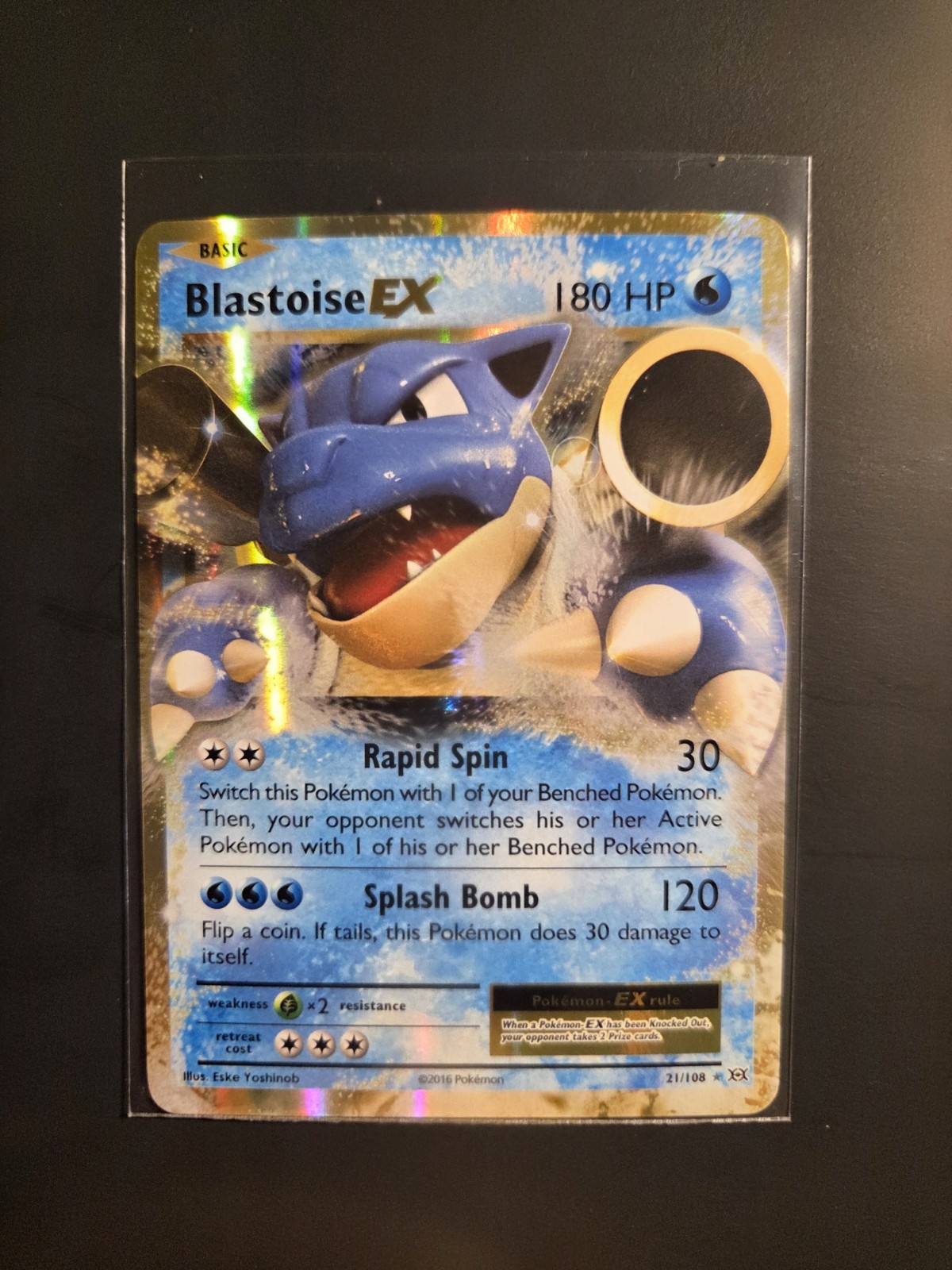 pokemon Blastoise EX 21/108 Evolutions