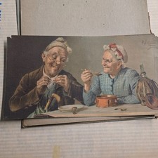P. J. Casson Signed Realism Print Elderly Men St. Louis Post-Dispatch Supplement