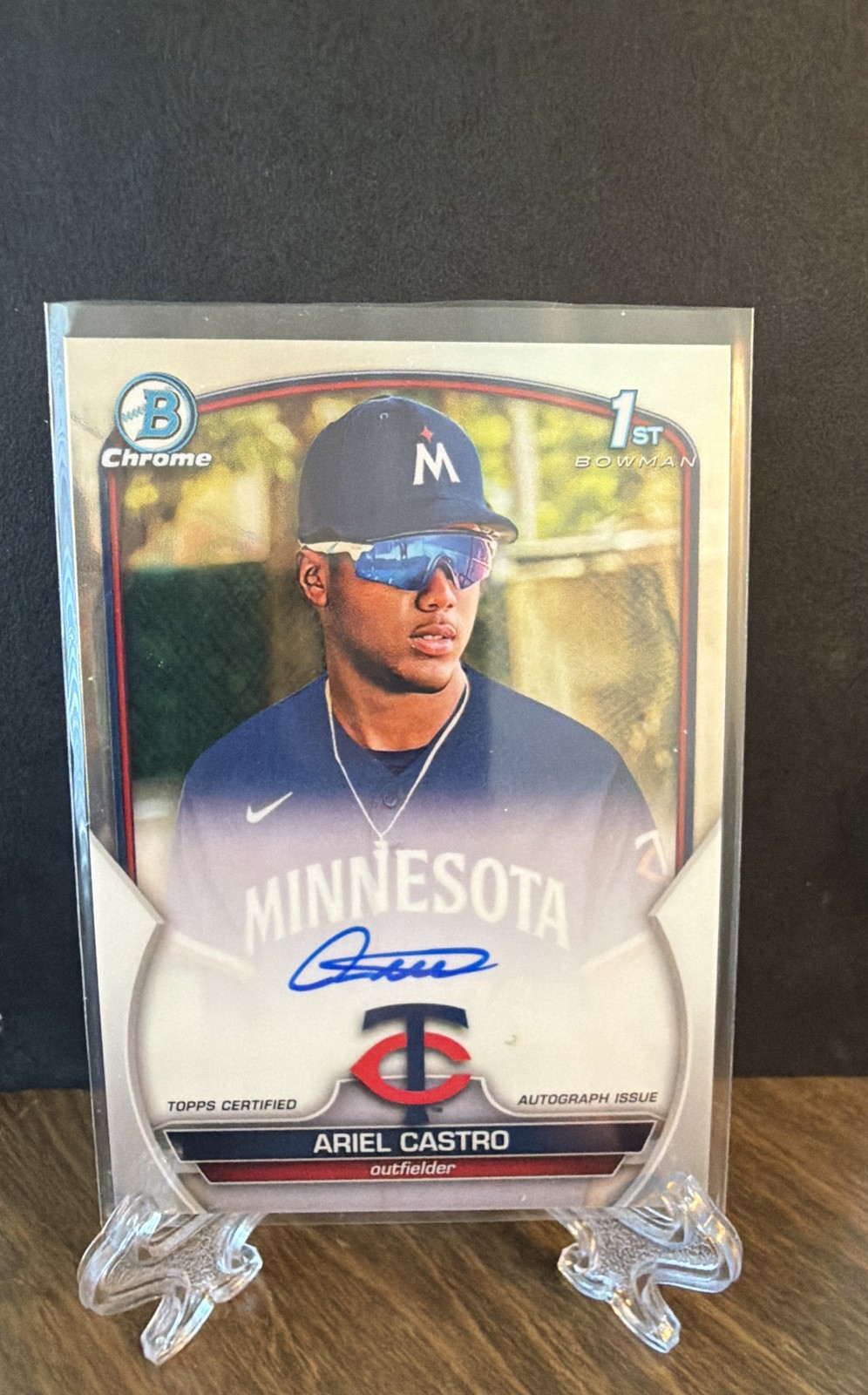 2023 Bowman Chrome - Prospect Autographs Ariel Castro #CPA-AC (AU, RC)