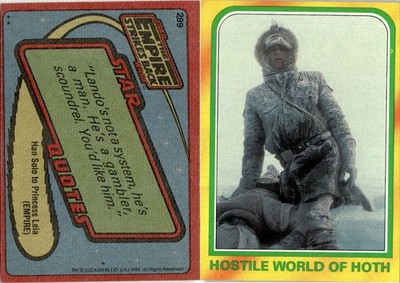1980 Topps The Empire Strikes Back Series 3 #299 Hostile World of Hoth