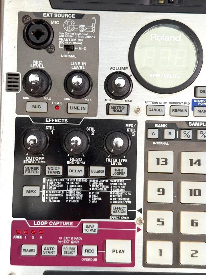 Roland SP-555 Groove Sampler getestet mit Adapter & CD-ROM s1333M - Bild 3 von 4