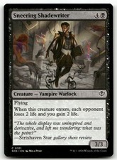Sneering Shadewriter Secrets of Strixhaven MTG NM