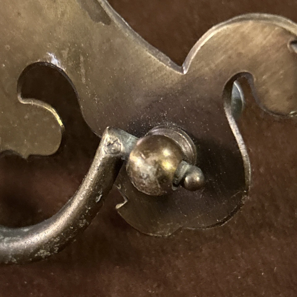 SET 12Vintage SOLID Brass 5”  Drawer Pulls 3" Center Chippendale STYLE - Image 3 of 4