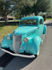 1936 Ford Modle 68 5 Window Coupe Seafoam Paint White Trim Some Chrome 1936 Ford Modle 68 5 Window Coupe Seafoam Paint White Trim Some Chrome