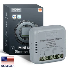 MOES 'new ZigBee Mini smart dimming switch module primer Alexa Google app