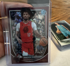 Topps Bowman Chrome 2025 Shaedon Sharpe #150 Portland Trail Blazers /275
