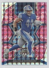 2022 Panini Mosaic Rookies Pink Camo Mosaic Prizm Malcolm Rodriguez #400 0o3x