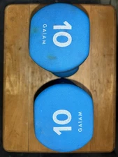 Blue 10lb Dumbbells Pair