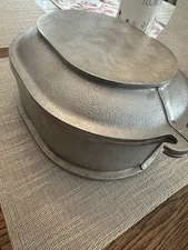 Vintage Guardian Oval Roaster/Dutch Oven With Metal Lid