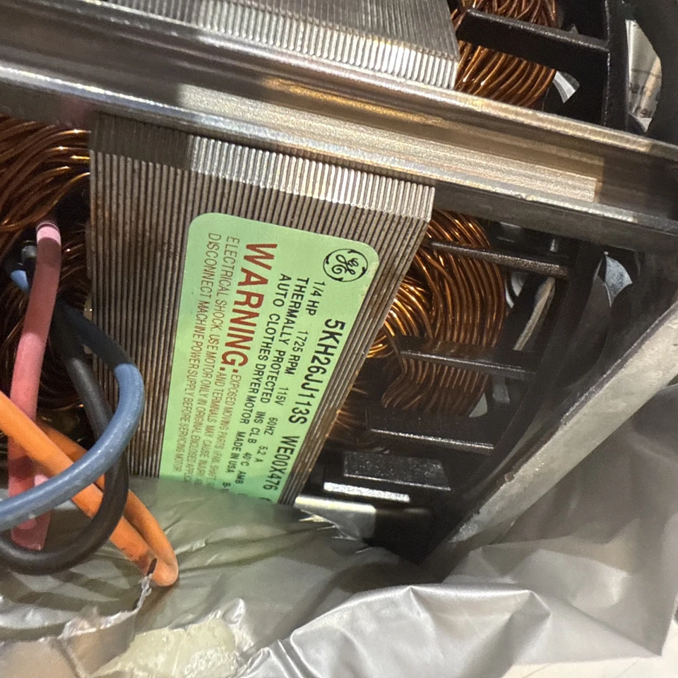 NUEVO Motor Secadora GE Genuino (1/4 HP-115V) WE17X10010 **ENVÍO GRATUITO** Foto 4 de 4