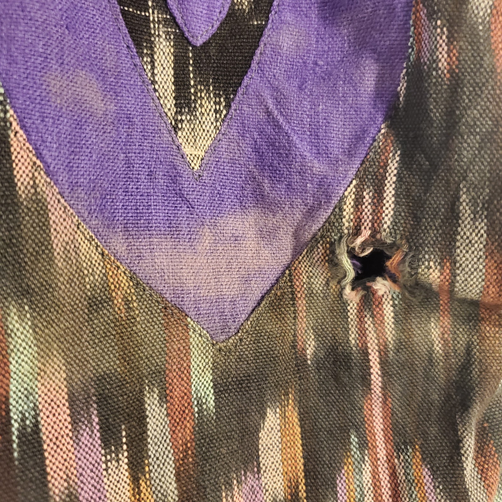 Vintage Guatamalan Patchwork Reversible Vest Fest… - image 4