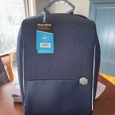 ''BG Berlin MetroBag 15'' Anti-Theft Laptop Backpack - Dark Blue Germany
