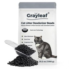Unscented Cat Litter Deodorizer Beads, 2.2lb 35.2oz Activated Carbon ...