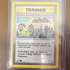 Pokémon TCG WOTC Broken Ground Gym Neo Destiny 92/105 Trainer Rare 1st Ed Eng on eBay