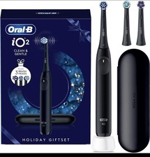 Image of Oral-B iO2 Electric Toothbrush Clean & Gentle Holiday Gift Set. read description