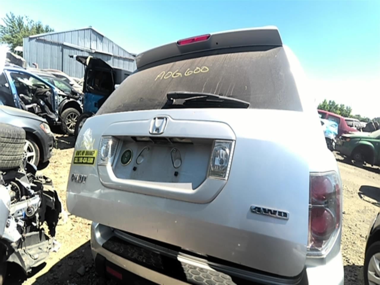 Trunk/Hatch/Tailgate LX Privacy Tint Glass Fits 06-08 PILOT 30391397