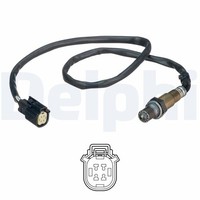 Delphi Lambdasonde Regelsonde FüR Ford Ecosport Fiesta VI 1.0 Ecoboost