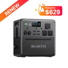 BLUETTI AC240 2400W 1536Wh Portable Power Station Solar Generator IP65 Rating