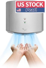 AIKE Air Wiper Compact Hand Dryer 110V 1400W Silver (with two-prong plug)