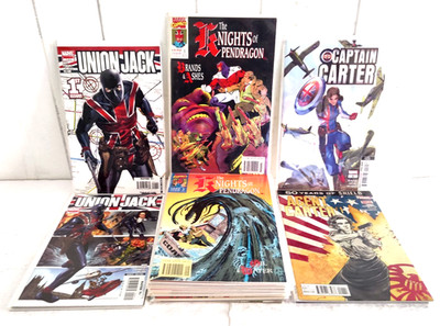 Knights of Pendragon Lot of 30 Marvel Comics Union Jack Captain Carter 