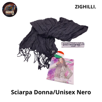 Schal Damen/Unisex schwarz Nevada348 ZIGHILLI - PO - ITALIA