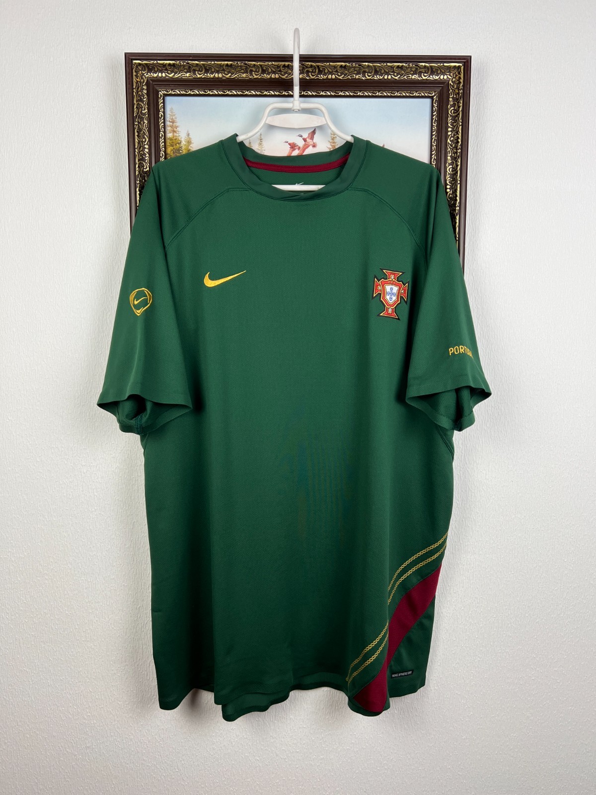 Vintage Nike Football Portugal Train Player Issue Shirt Soccer Jersey Mens 2XL