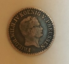 PRUSSIA German States Friedrich Wilhelm IV 1854 A 1 Silbergroschen Billon Patina