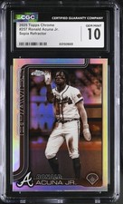 2025 Chrome #257 Ronald Acuna Jr. CGC 10