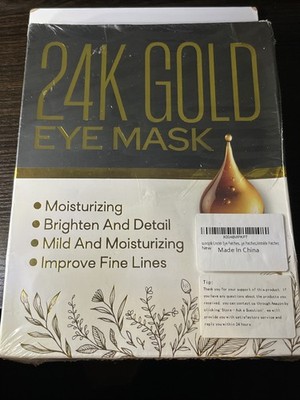 24K Gold Eye Mask for moisturizing, brighten & detail, moisturizing