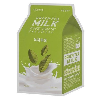 A'Pieu Grüner Tee Milch One-Pack Gesichtsmaske