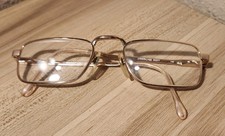 Vtg Luxottica Scott Eyeglasses Frame Gold Spring Hinge Metal 52 21 145