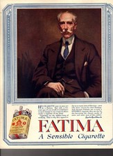 1916 Fatima Original tobacco cigarette ad - Extremely Rare image from Judge