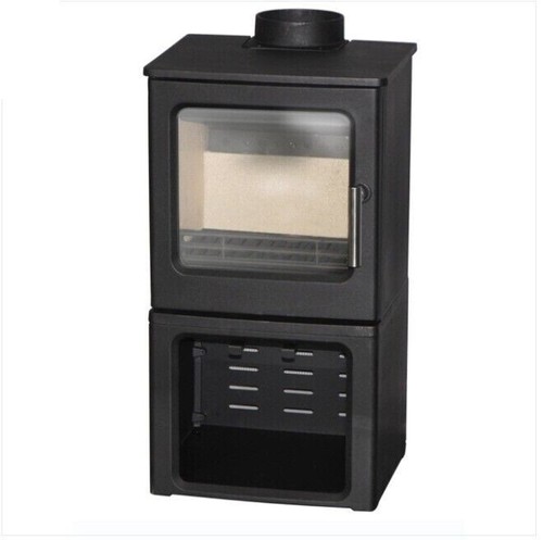 NEW 4.4KW Cast Iron Wood Pot Belly Heater Slow Combustion Heat Up To 8 Square - Picture 3 of 5