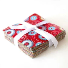 102 piece  Fizzy pop  pre cut charm pack 5" squares 100% cotton fabric quilt