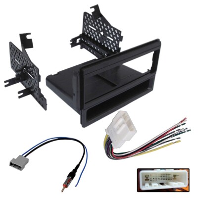 Single Din Car Radio Stereo Dash kit Wire Harness for 2008-2015 Nissan Titan