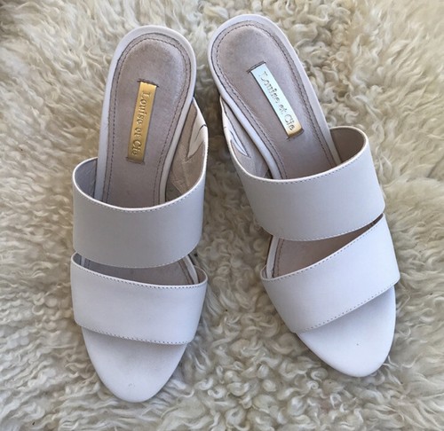 Louise Et Cie white with wood heels - Picture 5 of 5