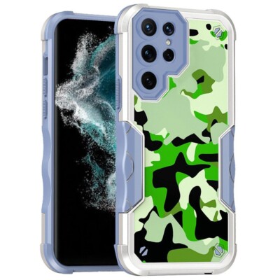 For Samsung S23 Ultra Attractive Design Shockproof Hybrid Case Cover - C