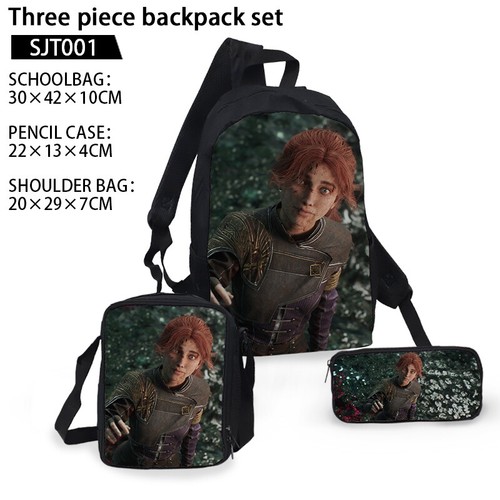 Clair Obscur Expedition33 Backpack School Bookbag Lunch Bag Pencil Case Kid Gift - Picture 42 of 55