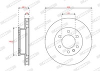 Ferodo Bremsscheiben FüR Mercedes-Benz Sprinter 35-T Kasten 907 910 316 CDI
